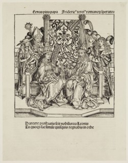 Wilhelm Pleydenwurff, German, 1494-1494, Michael Wohlgemut, German, 1434-1519, Pope Pius II