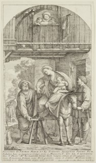Francesco Zuccarelli, Italian, 1702-1788, Return from Egypt, 1730, etching printed in black ink on