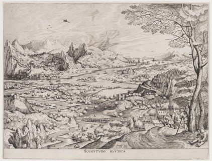 Jan Duetecum, Dutch, after Pieter Bruegel the Elder, Netherlandish, 1525-1569, Sollicitudo Rustica,