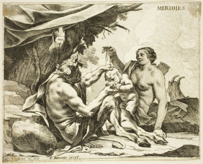 Charles Le Brun, French, 1619-1690, Meridies, between 1619 and 1690, etching printed in black ink