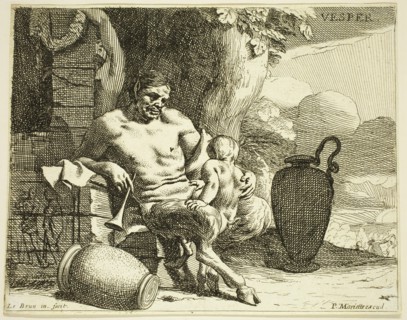 Charles Le Brun, French, 1619-1690, Vesper, between 1619 and 1690, etching printed in black ink on