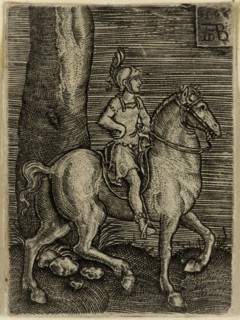 Abraham de Bruyn, Netherlandish, 1540-1587, Roman Emperor on Horseback, 1566, engraving printed in
