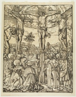 after Hans Burgkmair, German, 1473-1531, Christ on the Cross Between Two Thieves, 19th century,