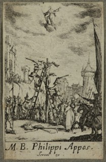 Jacques Callot, French, 1592-1635, Martyre de Saint Philippe, between 1630 and 1635, etching