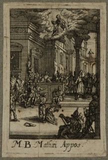 Unknown (French), after Jacques Callot, French, 1592-1635, Martyre de St. Mathieu, between late