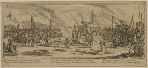 Unknown (French), after Jacques Callot, French, 1592-1635, Le bucher, between late 18th and 19th