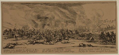 Unknown (French), after Jacques Callot, French, 1592-1635, La bataille, late 18th century and 19th