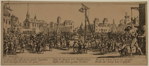 Unknown (French), after Jacques Callot, French, 1592-1635, L'Estrapade, between late 18th and 19th