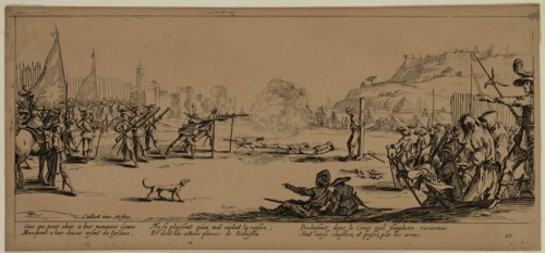 Unknown (French), after Jacques Callot, French, 1592-1635, L'arquebusade, between late 18th and