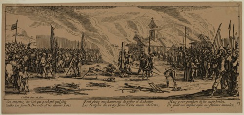 Unknown (French), after Jacques Callot, French, 1592-1635, Le bucher, between late 18th and 19th