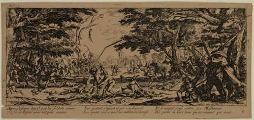 Unknown (French), after Jacques Callot, French, 1592-1635, La revanche des paysans, between late