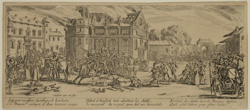 Unknown (French), after Jacques Callot, French, 1592-1635, Devastation d'un monastere, between late