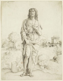 Giulio Campagnola, Italian, 1481-1516, Saint John the Baptist, between 1500 and 1516, engraving