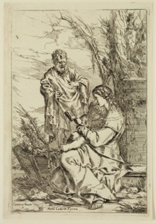 Giulio Carpioni, Italian, 1611-1674, The Holy Family with the Virgin Reading, between 1611 and