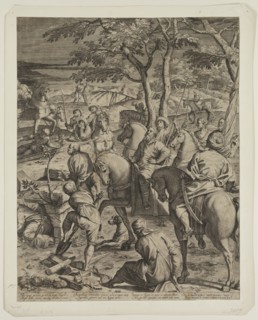 Agostino Carracci, Italian, 1557-1602, after Tintoretto, Italian, 1519-1594, The Crucifixion, 1589,