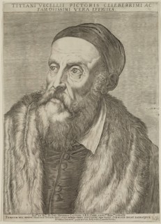 Agostino Carracci, Italian, 1557-1602, after Titian, Italian, ca.1488-1576, Portrait of Titian,