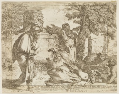 Giovanni Benedetto Castiglione, Italian, 1616 - 1670, Diogenes Searching For an Honest Man, between