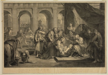 Jacques le jeune Chereau, French, 1688-1776, after Nicolas Bertin, French, 1668-1736, Christ