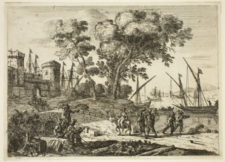 Claude Gellée, French, 1600-1682, The Draftsman, between 1635 and 1636, etching printed in black