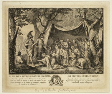Sébastien Le Clerc, French, 1637-1714, after Charles Le Brun, French, 1619-1690, Alexander Enters