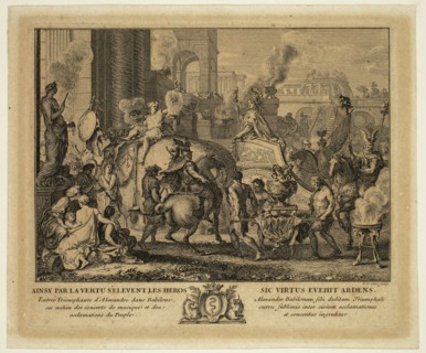 Sébastien Le Clerc, French, 1637-1714, after Charles Le Brun, French, 1619-1690, Alexander Enters