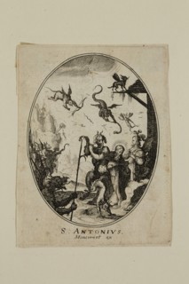Nicolas Cochin, French, 1610-1686, S. Antonivs, between 1610 and 1686, etching printed in black ink