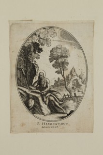 Nicolas Cochin, French, 1610-1686, S. Hieronymvs, between 1610 and 1686, etching printed in black