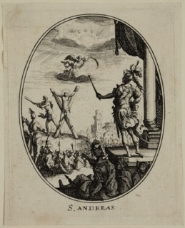 Nicolas Cochin, French, 1610-1686, S. Andreas, between 1610 and 1686, etching printed in black ink