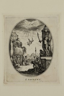 Nicolas Cochin, French, 1610-1686, S. Pavlivs, between 1610 and 1686, etching printed in black ink