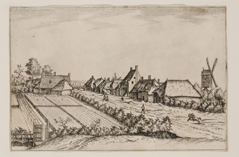 Jan Duetecum, Dutch, Landscape No. 15, ca. 1561, etching and engraving printed in black ink on laid