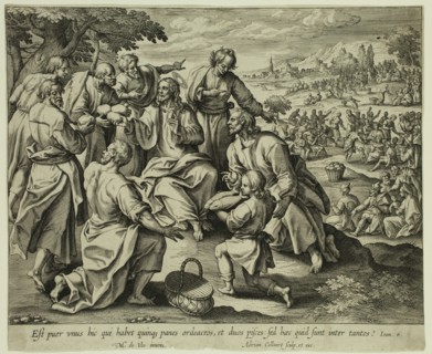 after Marten de Vos, Netherlandish, 1532-1603, The Miracle of the Loaves and Fishes, between 1560