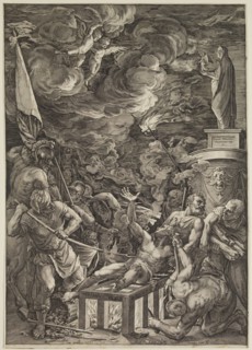 Cornelis Cort, Netherlandish, 1533-1578, after Titian, Italian, ca.1488-1576, Martyrdom of Saint