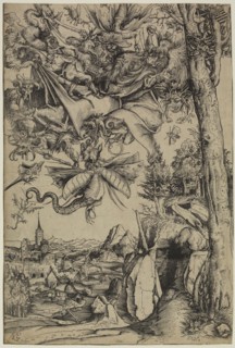 Lucas Cranach the Elder, German, 1472-1553, Temptation of Saint Anthony, 1506, woodcut printed in