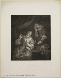 François Nicolas Barthel Dequevauviller, French, 1745-1807, after Caspar Netscher, Dutch, ca.
