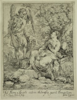 Lodewyk de Deyster, Flemish, 1656-1711, The Angel Inviting Hagar to Return, between late 17th and