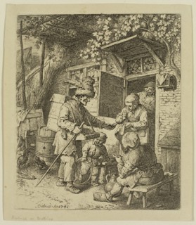 Christian Wilhelm Ernst Dietrich, German, 1712-1774, Pedlar, 1741, etching printed in black ink on