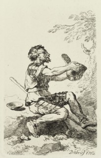 Christian Wilhelm Ernst Dietrich, German, 1712-1774, Blind Man, 1762, Engraving printed in black