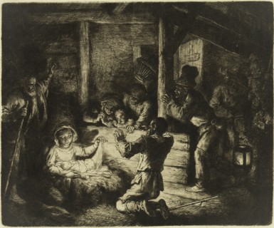 Christian Wilhelm Ernst Dietrich, German, 1712-1774, Adoration of the Shepherds, between 1712 and