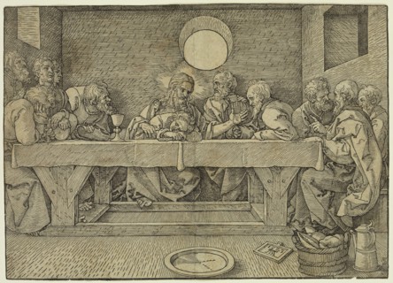 Albrecht Dürer, German, 1471-1528, The Last Supper, 1523, woodcut printed in black ink on laid