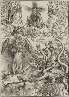 Albrecht Dürer, German, 1471-1528, The Apocalyptic Woman, ca. 1497, woodcut printed in black ink on