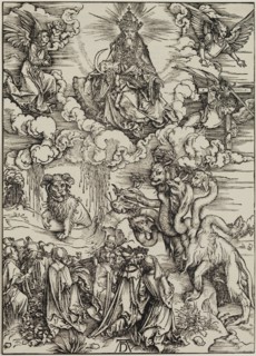 Albrecht Dürer, German, 1471-1528, The Beast with Two Horns Like a Lamb, between 1496 and 1497,