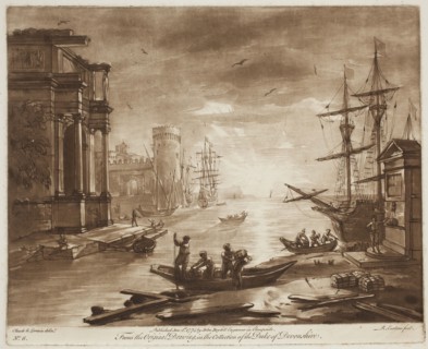 Richard Earlom, English, 1743 - 1822, after Claude Gellée, French, 1600-1682, Harbor Scene at