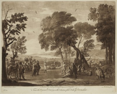 Richard Earlom, English, 1743 - 1822, after Claude Gellée, French, 1600-1682, Villagers Dancing, ca