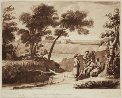 Richard Earlom, English, 1743 - 1822, after Claude Gellée, French, 1600-1682, Youth Instructing a