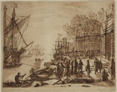 Richard Earlom, English, 1743 - 1822, after Claude Gellée, French, 1600-1682, Landing of Cleopatra,