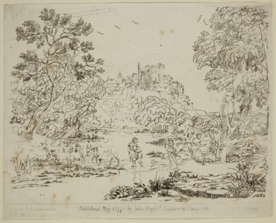 Richard Earlom, English, 1743 - 1822, after Claude Gellée, French, 1600-1682, Peasants with Cattle