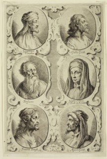 Georg Christoph Eimmart, German, 1638-1705, Italian Artists, c. 1683, Engraving printed in black on