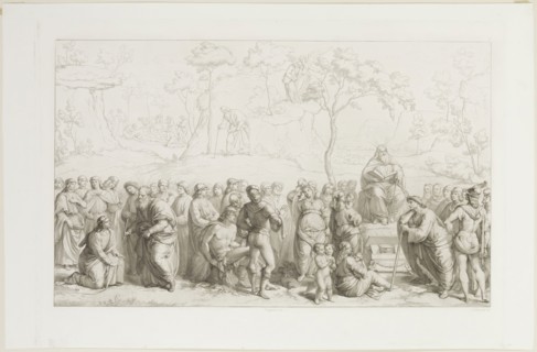 Lodovico Ferretti, Italian, after Luca Signorelli, Italian, 1441-1523, Moses Reading the Law to the