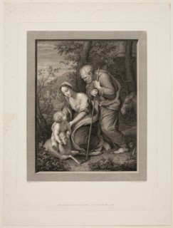 Giovita Garavaglia, Italian, 1790-1835, after Raphael, Italian, 1483-1520, Holy Family with a Lamb,