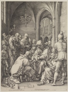 Hendrick Goltzius, Dutch, 1558-1617, Circumcision, 1594, engraving printed in black ink on laid